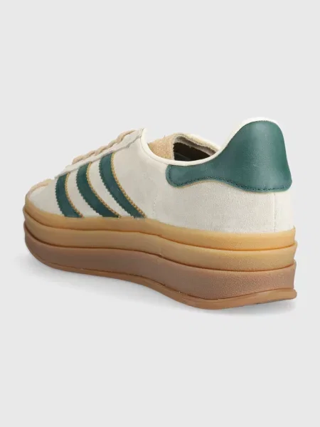 Semišové tenisky adidas Originals Gazelle Bold béžové