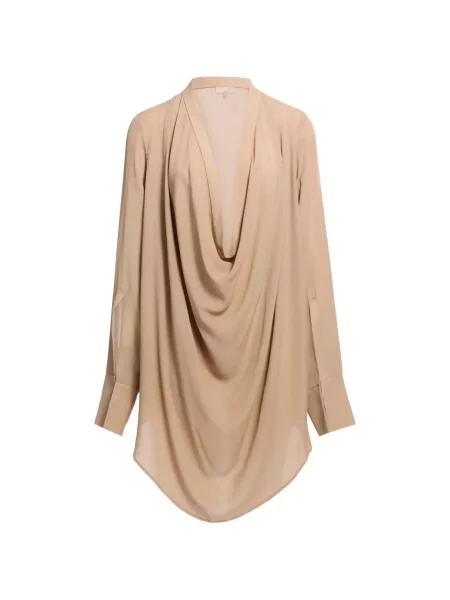 Bluză Elie Saab de mătase drapată