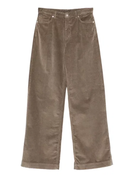 Pantaloni Nine In The Morning de catifea cord maro