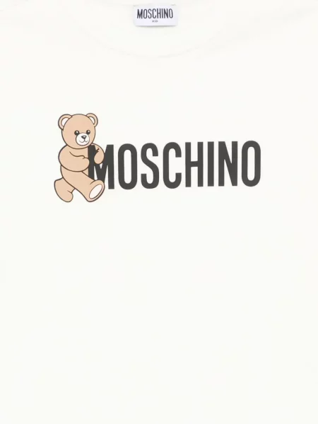Top dziecięcy Moschino biały