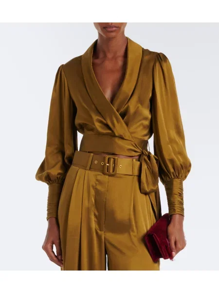 Top Zimmermann din satin plic verde