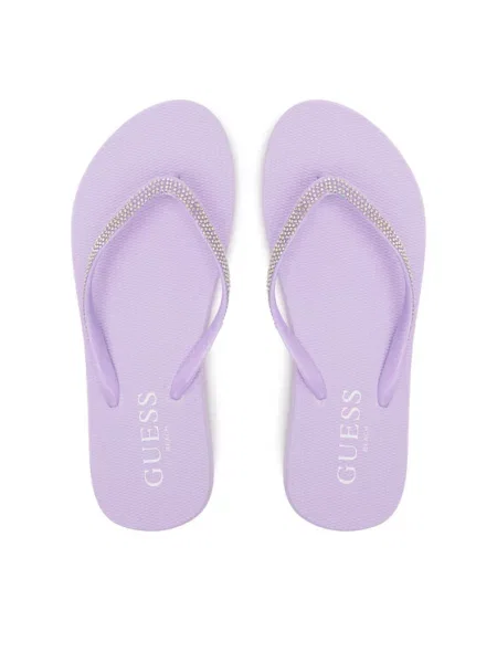 Guess Šlepetės per pirštą violetinė