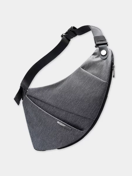 Кожаная сумка Mark Ryden серая