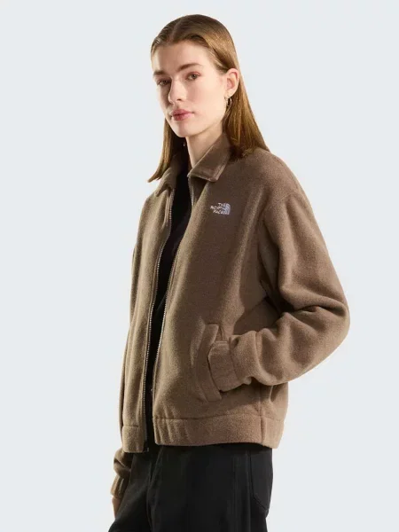 Флісова куртка The North Face з коміром коричнева