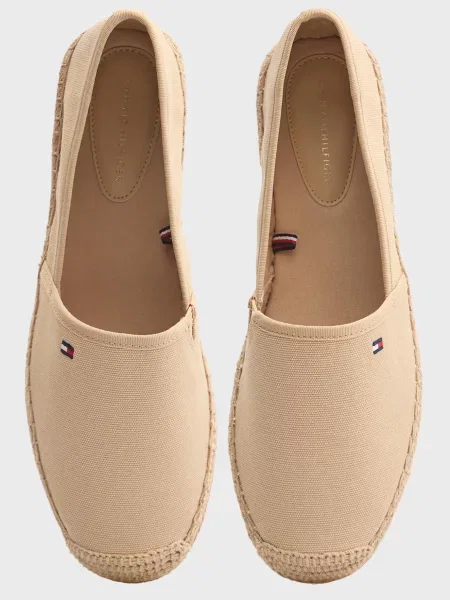 Еспадрільї Tommy Hilfiger з канвасу бежеві