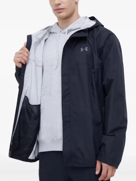Geacă Under Armour cu glugă cu autograf negru