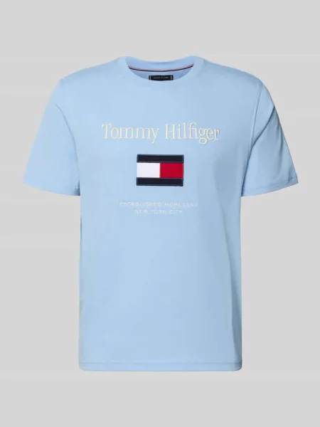 T-shirt o kroju regular fit z czystej bawełny Tommy Hilfiger