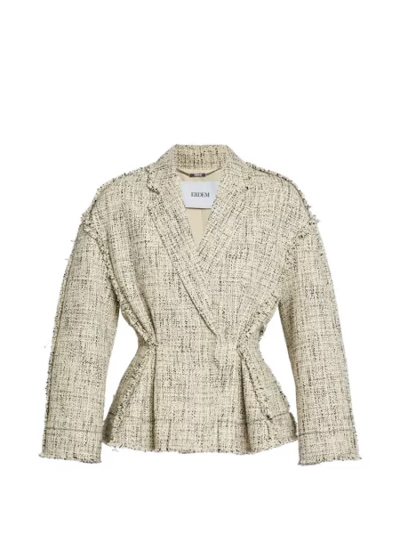 Geacă Erdem cu un singur rând de nasturi