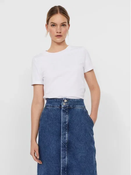 Vero Moda Marškinėliai Paula balta