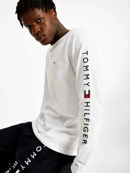 TOMMY HILFIGER Tricou / bleumarin / roșu alb