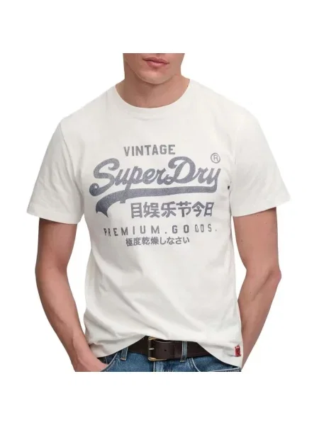 T-Shirt Superdry Classic 1 biały