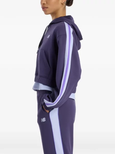 Geacă New Balance cu dungi violet