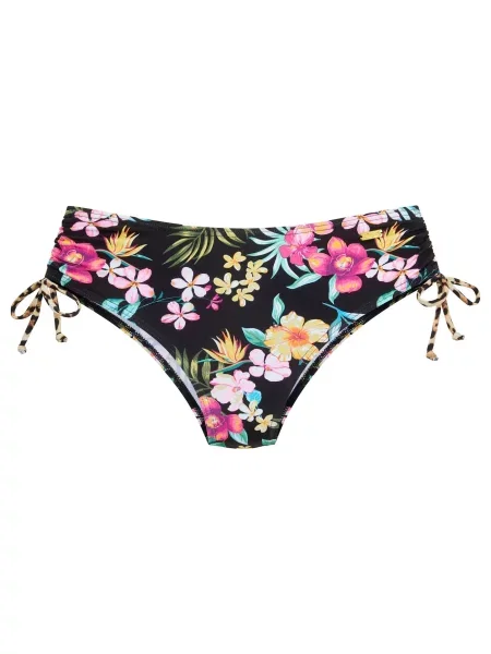 BUFFALO Slip costum de baie verde pin / portocaliu deschis / roz închis negru