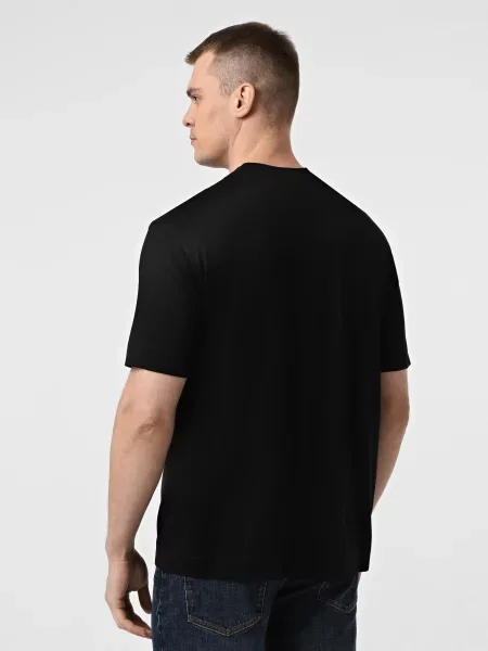 Футболка Emporio Armani из лиоцела черная