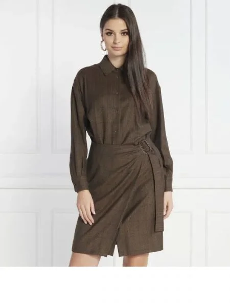 Weekend MaxMara Gyapjú ruha ADERIRE barna
