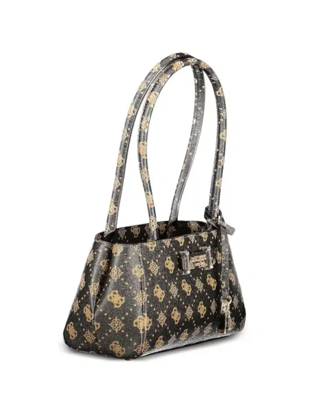 Kézitáska Guess nyomtatás barna