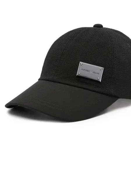 Șapcă Emporio Armani cu autograf negru