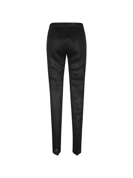 Pantaloni Max Mara plasă negru