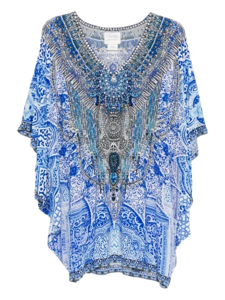 Rochie mini Camilla de costum albastru