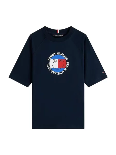 Tricou copii Tommy Hilfiger albastru