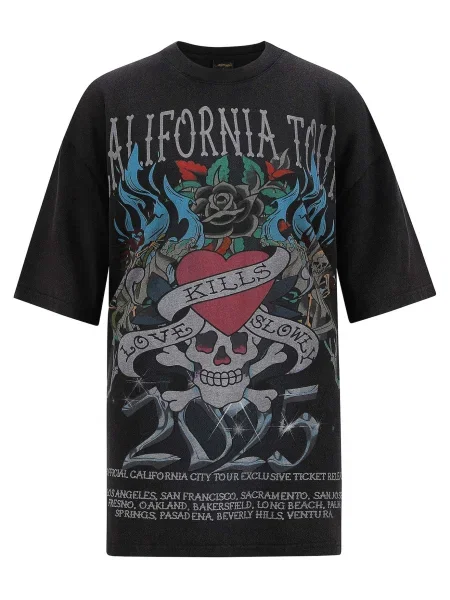 Ed Hardy Tricou California Love Kills' negru