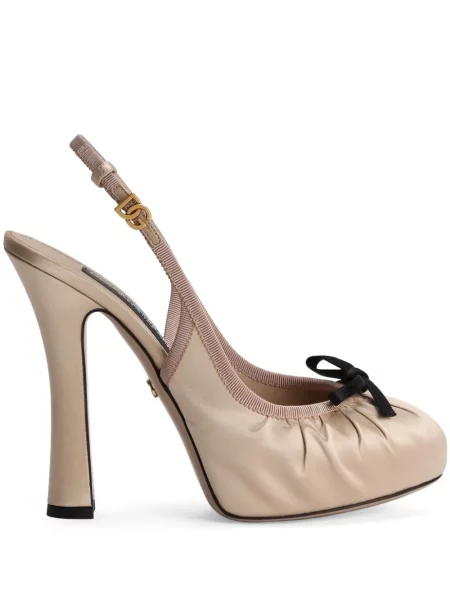 Pantofi cu toc Dolce & Gabbana din satin