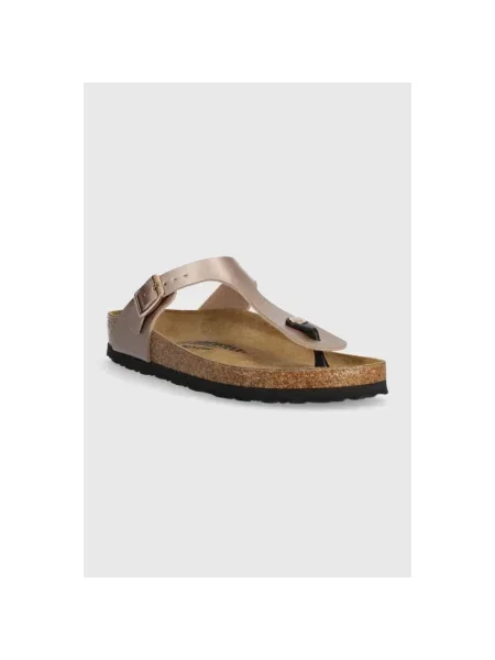 Klapki Birkenstock zamszowe różowe