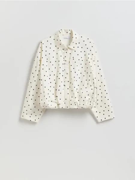 Reserved Cămașă cu buline crem