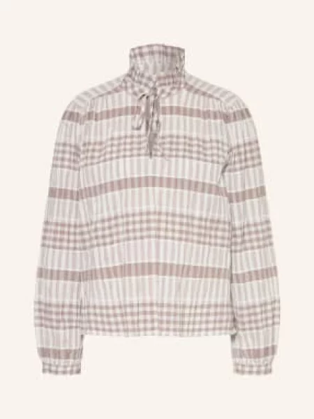 Barbour Bluzka Z Falbanami beige beżowa
