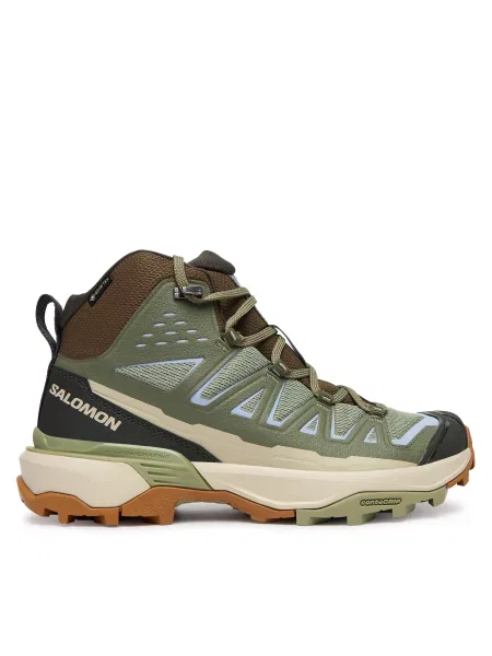 Παπούτσια πεζοπορίας Salomon X Ultra Edge Mid GTX πράσινο