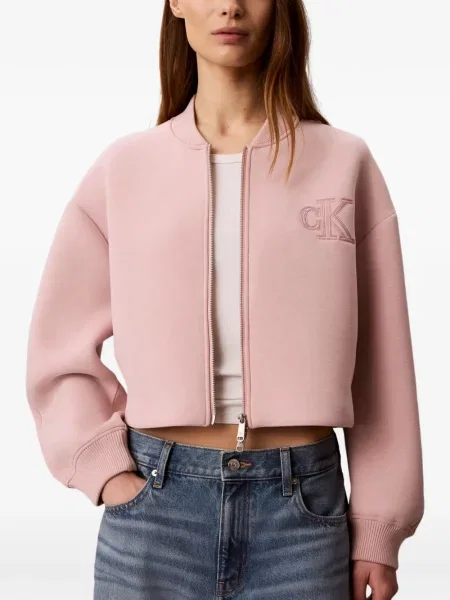Hímzett levágott bomberdzseki Calvin Klein rózsaszín
