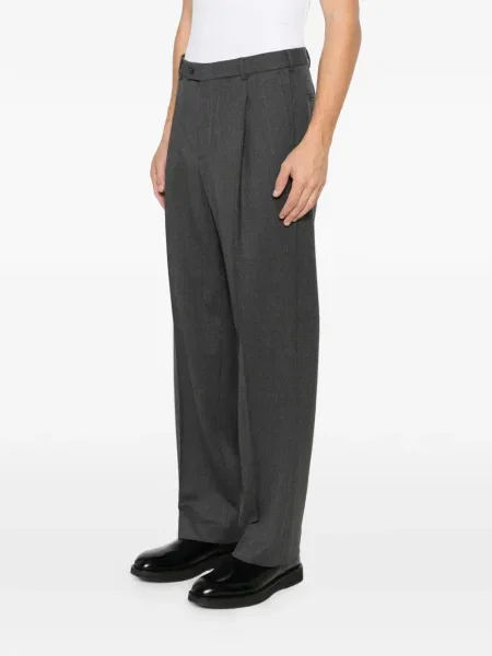 Pantaloni Medeea plisate gri