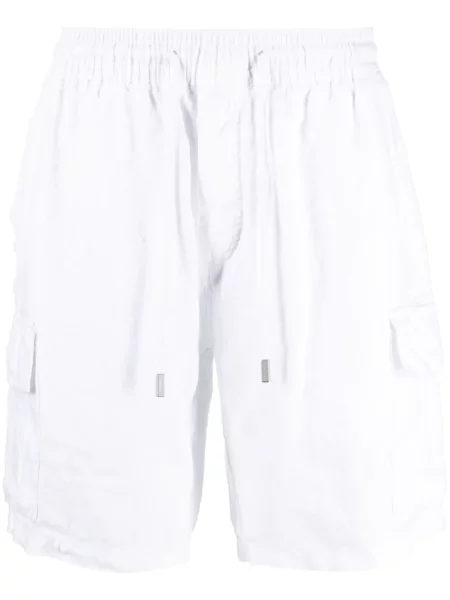 Pantaloni scurți Vilebrequin de in alb
