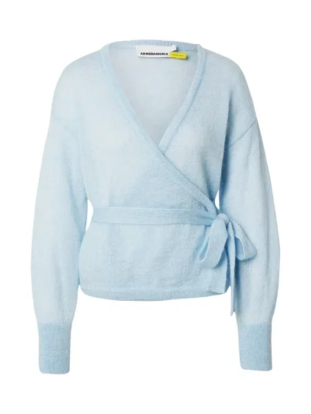 ARMEDANGELS Pletena jopa pastelno modra