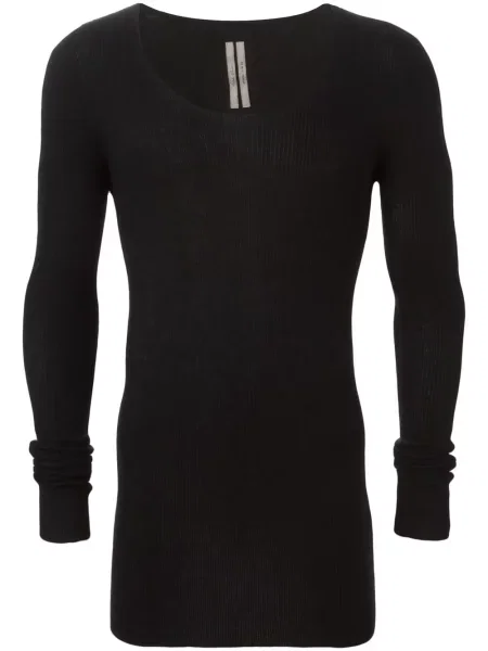 Pulover Rick Owens cu decolteu în U negru