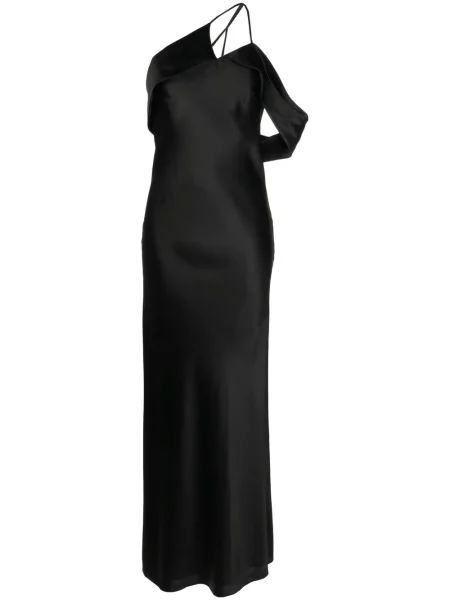 Φόρεμα Michelle Mason ενός ώμου μαύρο
