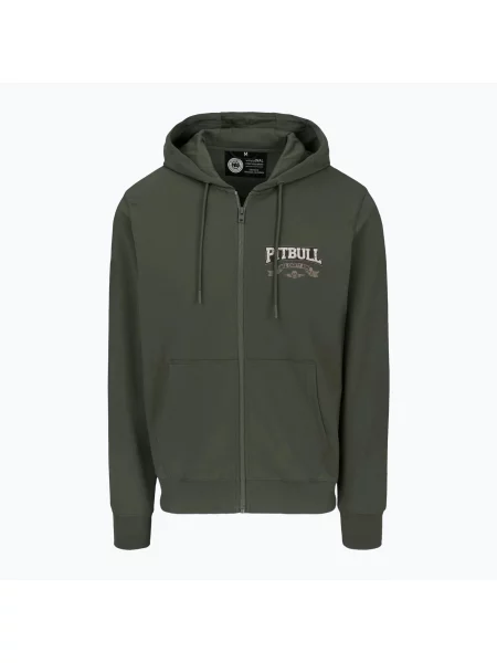 Bluza Pitbull Troublemaker Hooded Zip Sweatshirt old green zielona