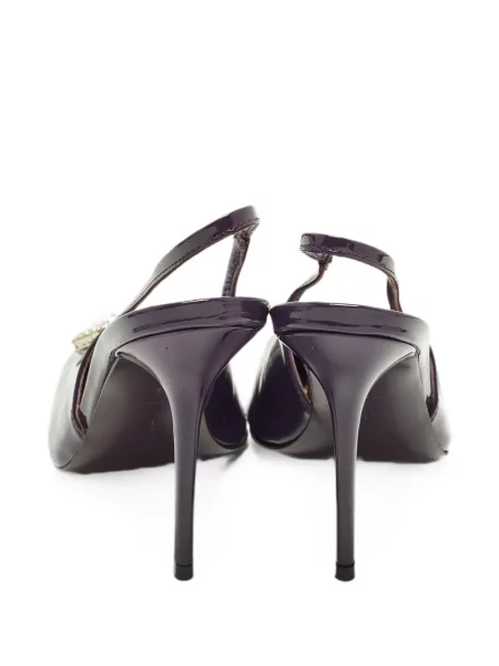 Pantofi cu toc Philipp Plein slingback violet