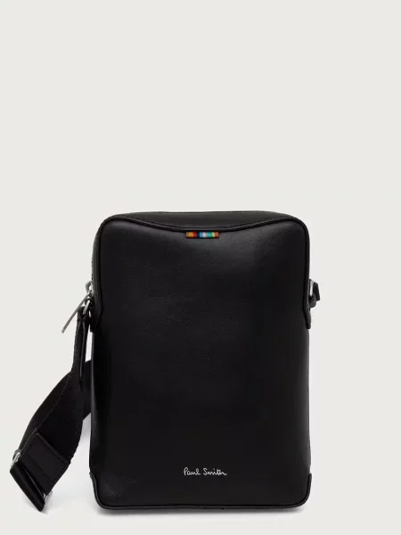 Paul Smith geantă mică pentru bărbați din piele negru