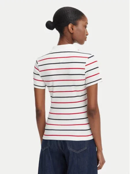 Polo majica Tommy Jeans bijela