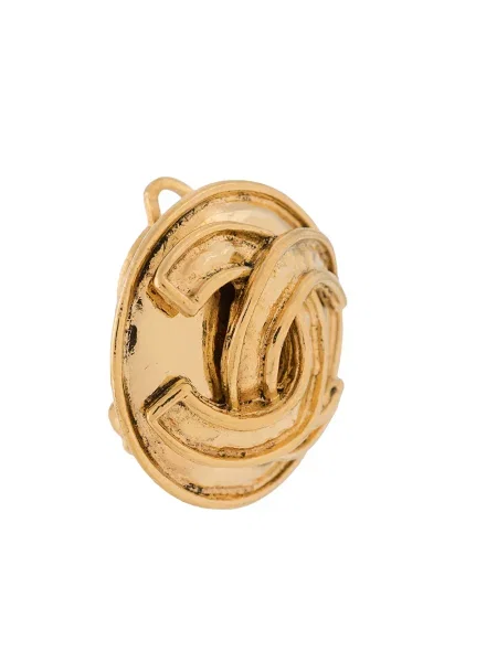 Náušnice Chanel Pre-owned zlaté