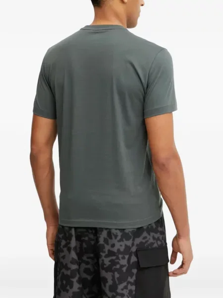 Тениска Ea7 Emporio Armani с принт зелено