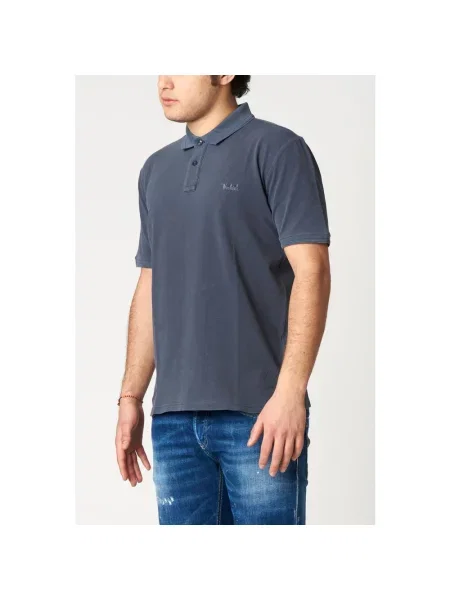 Koszulka polo Woolrich niebieska