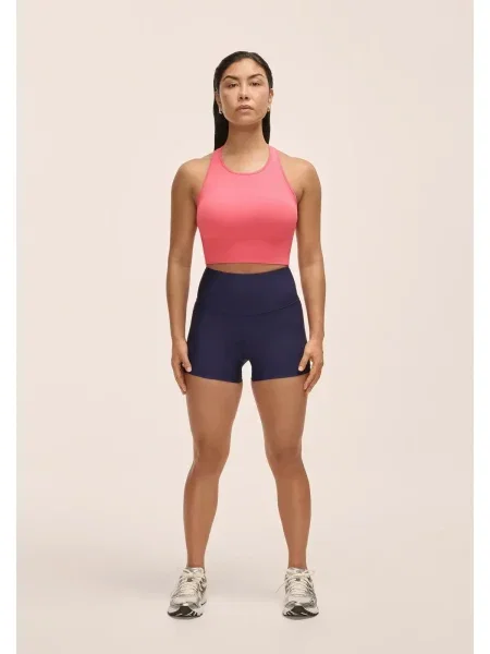 Legginsy Fitness Casall Wysoki Stan Hot Pant fioletowe