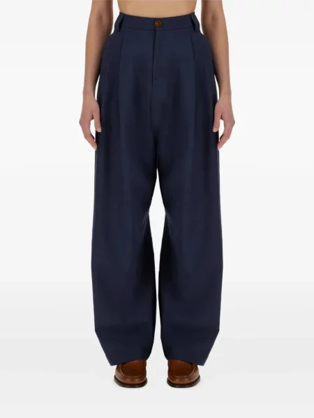 Pantaloni Alysi plisate albastru