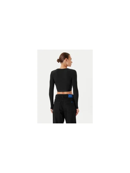 Guess Blúz Regular Fit fekete