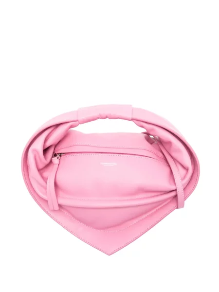 Geanta de piele Federico Cina din piele roz
