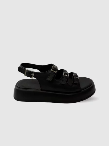 Кожаные босоножки Evie черные