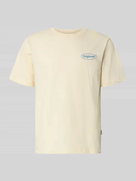 Jack & Jones T-Shirt Riviera Żółty biała