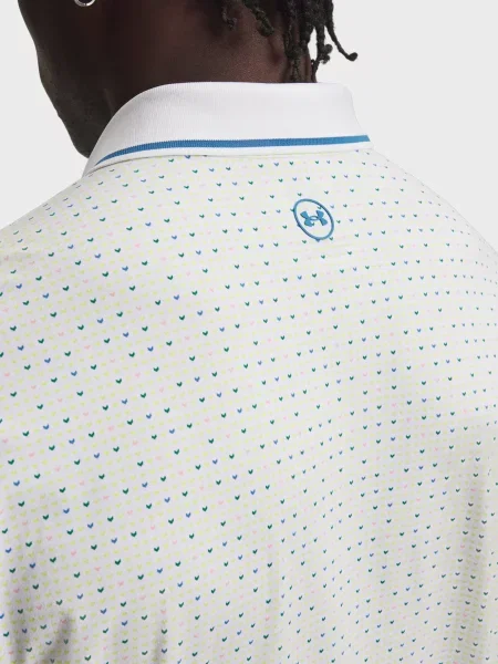 Поло Under Armour з принтом біле